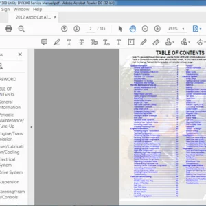 2012 Arctic Cat ATV 300 Utility DVX 300 Service Manual - PDF DOWNLOAD