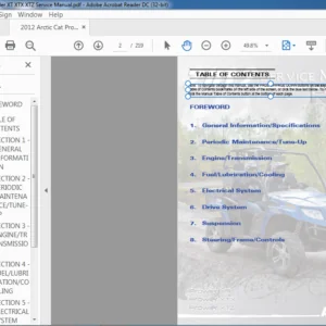 2012 Arctic Cat Prowler XT XTX XTZ Service Manual - PDF DOWNLOAD