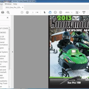 2013 Arctic Cat Sno Pro 120 Snowmobile Service Manual - PDF DOWNLOAD