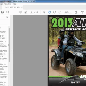 2013 Arctic cat 400 TRV ATV Service  Manual - PDF DOWNLOAD