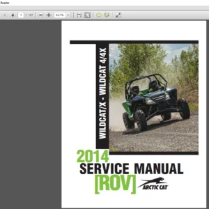 2014 Arctic Cat WILDCAT X 4 4X ATV Service Manual - PDF DOWNLOAD