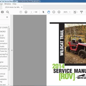 2014 Arctic Cat Wildcat Trail Service Manual - PDF DOWNLOAD