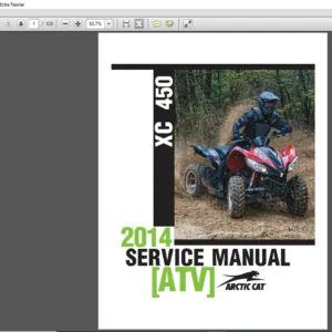 2014 Arctic Cat XC 450 ATV Service Manual - PDF DOWNLOAD