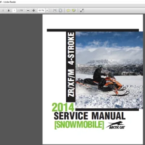2014 Arctic Cat ZR XF M 4 STROKE ATV Service Manual - PDF DOWNLOAD