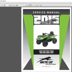 2015 Arctic Cat 500 550 700 1000 TBX TRV MUD PRO ATV Service Manual - PDF DOWNLOAD