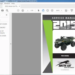 2015 Arctic Cat 700 Diesel ATV Service Manual - PDF DOWNLOAD