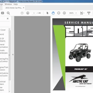 2015 Arctic Cat Prowler XT Service Manual - PDF DOWNLOAD