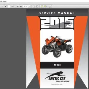 2015 Arctic Cat XC 450 ATV Service Manual - PDF DOWNLOAD