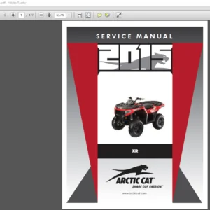 2015 Arctic Cat XR ATV Service Manual - PDF DOWNLOAD
