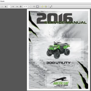 2016 Arctic Cat 300 ATV Service Manual - PDF DOWNLOAD