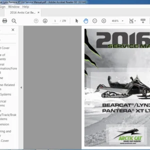 2016 Arctic Cat Bearcat Lynx Pantera XT Ltd Service Manual - PDF DOWNLOAD