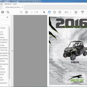 2016 Arctic Cat Prowler HDX Service Manual - PDF DOWNLOAD