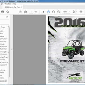 2016 Arctic Cat Prowler XT Service Manual - PDF DOWNLOAD