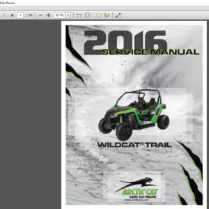 2016 Arctic Cat WILDCAT TRAIL ATV Service Manual - PDF DOWNLOAD