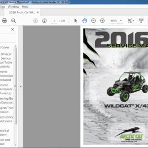 2016 Arctic Cat Wildcat X 4X Service Manual - PDF DOWNLOAD