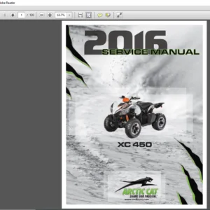 2016 Arctic Cat XC 450 ATV Service Manual - PDF DOWNLOAD