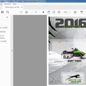 2016 Arctic Cat ZR 120 Snowmobiles Service Manual - PDF DOWNLOAD