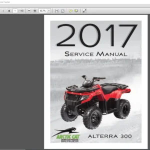 2017 Arctic Cat ALTERRA 300 ATV Service Manual - PDF DOWNLOAD