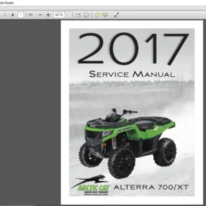 2017 Arctic Cat ALTERRA 700 XT ATV Service Manual - PDF DOWNLOAD