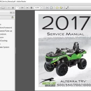 2017 Arctic Cat ALTERRA TRV 500 550 700 1000 ATV Service Manual - PDF DOWNLOAD