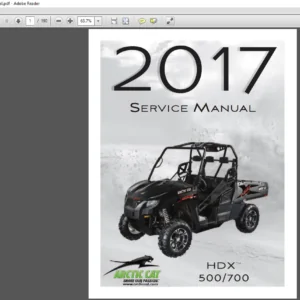 2017 Arctic Cat HDX 500 700 ATV Service Manual - PDF DOWNLOAD