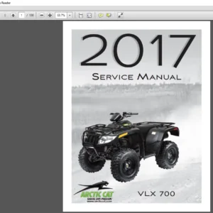 2017 Arctic Cat VLX 700 ATV Service Manual - PDF DOWNLOAD