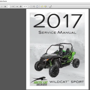 2017 Arctic Cat WILDCAT SPORT ATV Service Manual - PDF DOWNLOAD