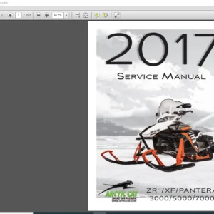 2017 Arctic Cat ZR XF PANTERA 3000 5000 7000 ATV Service Manual - PDF DOWNLOAD