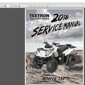 2018 Arctic Cat ALTERRA 150 ATV Service Manual - PDF DOWNLOAD