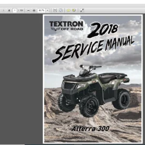 2018 Arctic Cat ALTERRA 300 ATV Service Manual - PDF DOWNLOAD