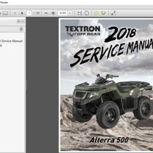 2018 Arctic Cat ALTERRA 500 ATV Service Manual - PDF DOWNLOAD