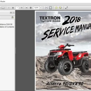 2018 Arctic Cat ALTERRA 90 DVX 90 ATV Service Manual - PDF DOWNLOAD
