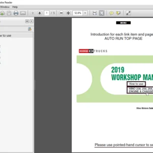 2019 HINO TRUCK Conventional 238 258LP 268 338 358 J08E VB J08E WU WORKSHOP MANUAL - PDF DOWNLOAD