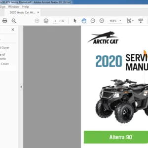 2020 Arctic Cat Alterra 90 ATV Service Manual - PDF DOWNLOAD