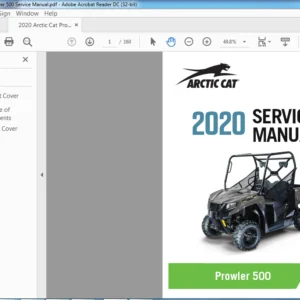 2020 Arctic Cat Prowler 500 Service Manual - PDF DOWNLOAD