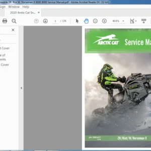 2020 Arctic Cat Snowmobile ZR  Riot M  Norseman X 6000 8000 Service Manual - PDF DOWNLOAD