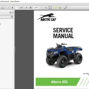 2021 Arctic Cat Alterra 450 ATV Service Manual - PDF DOWNLOAD
