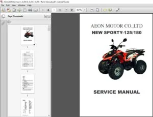 Aeon Overland 125, 180 Manual - PDF DOWNLOAD