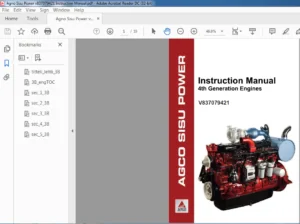 Agco Sisu Power v837079421 4th gen Engine Instruction Manual - PDF DOWNLOAD