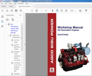 Agco Sisu Power v837079492 4th Generation Engines Workshop Manual - PDF DOWNLOAD