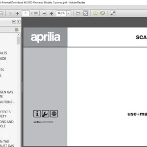 Aprillia Scarabeo 250 Workshop Repair Manual - PDF DOWNLOAD