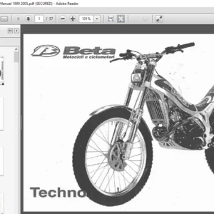 Beta Techno 250 Motorcycle Shop Manual 1999-2005 - PDF DOWNLOAD