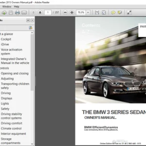 Bmw 3 Series Sedan 2015 Owners Manual - PDF DOWNLOAD