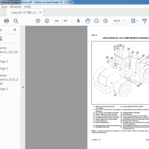 CASE 521E TIER III Manual de Reparaciones (84128980) - PDF Download