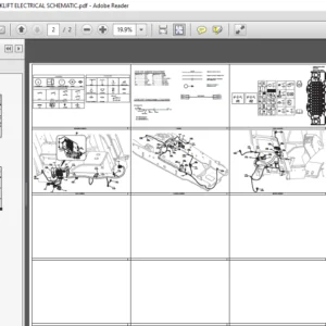 CASE 586H and 588H ROUGH TERRAIN FORKLIFT ELECTRICAL SCHEMATIC - PDF DOWNLOAD