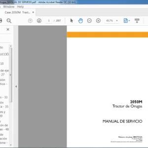 Case 2050M Tractor de Orugas Manual De Servicio - PDF DOWNLOAD