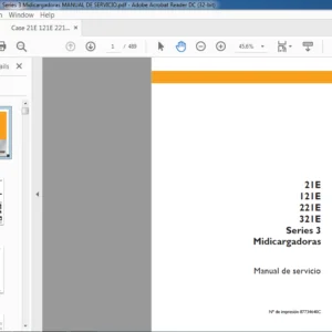 Case 21E 121E 221E 321E Series 3 Midicargadoras Manual De Servicio - PDF Download
