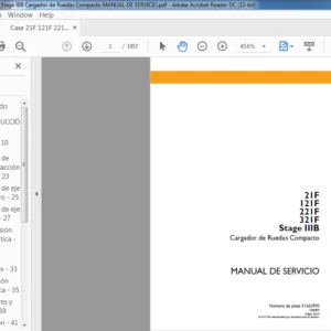 Case 21F 121F 221F 321F Stage IIIB Cargador de Ruedas Compacto Manual De Servicio - PDF Download