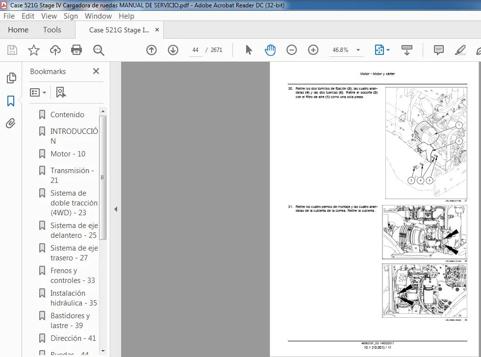 Case 521G Stage IV Cargadora de ruedas Manual De Servicio - PDF Download - Image 2