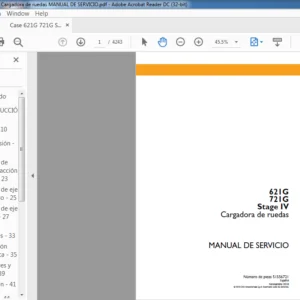 Case 621G 721G Stage IV Cargadora de ruedas Manual De Servicio - PDF Download